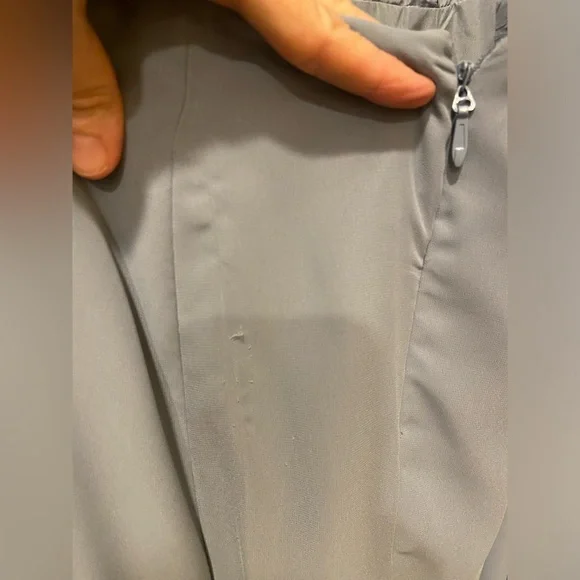 Azazie ‘Cosette’ Bridesmaids Dress Dusty Blue Chiffon - Picture 9 of 10